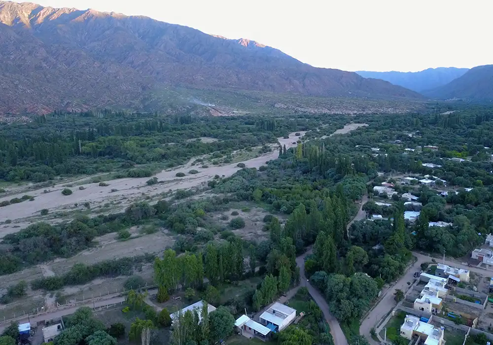 Vista aerea de Villa Sanagasta