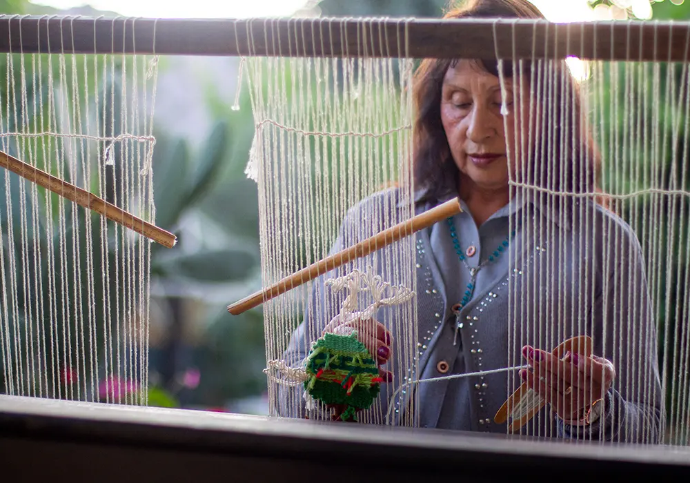 Interpretación artística de un alfarero Diaguita